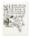 GOLDEN COCKEREL PRESS.  Chaucer, Geoffrey. The Canterbury Tales.  4 vols.  1928-31